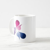 BISEXUAL PRIDE BURST -.pnng Kaffeetasse (Vorderseite Links)