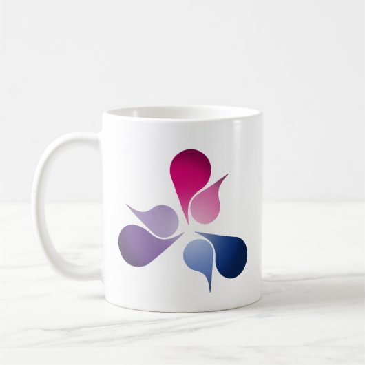 BISEXUAL PRIDE BURST -.pnng Kaffeetasse (Links)