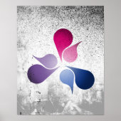 BISEXUAL PRIDE BURST POSTER (Vorne)