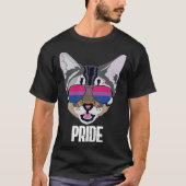 Bisexual Pride  Cat Bi Pride T-Shirt (Vorderseite)