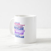 BISEXUAL PRIDE CLUSTER -.png Kaffeetasse (Vorderseite Links)