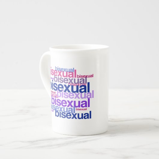 BISEXUAL PRIDE CLUSTER PORZELLANTASSE (Vorderseite Links)