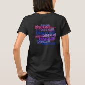BISEXUAL PRIDE CLUSTER T-Shirt (Rückseite)