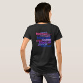 BISEXUAL PRIDE CLUSTER T-Shirt (Schwarz voll)