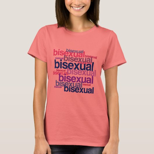 BISEXUAL PRIDE CLUSTER T-Shirt (Vorderseite)