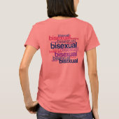 BISEXUAL PRIDE CLUSTER T-Shirt (Rückseite)