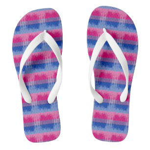 BISEXUAL PRIDE DISTRESSED DESIGN -.pnn Badesandalen