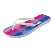 BISEXUAL PRIDE DISTRESSED DESIGN -.pnn Badesandalen (Schrägansicht)