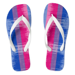 BISEXUAL PRIDE DISTRESSED DESIGN -.pnn Badesandalen