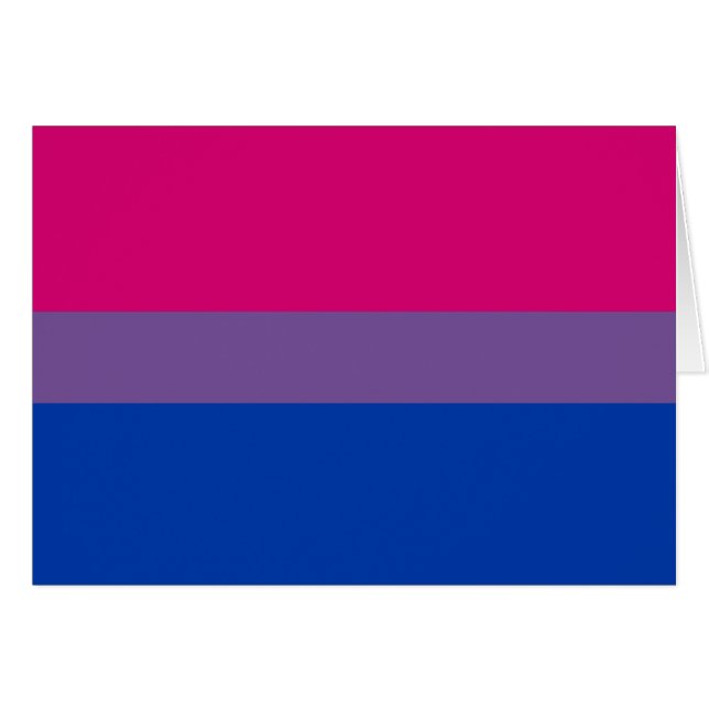 Bisexual Pride Flag (Vorderseite (Horizontal))