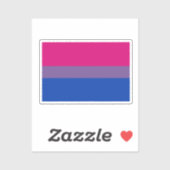 Bisexual Pride Flag Aufkleber (Blatt)