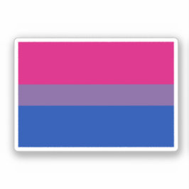 Bisexual Pride Flag Aufkleber