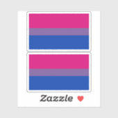 Bisexual Pride Flag Aufkleber (Blatt)