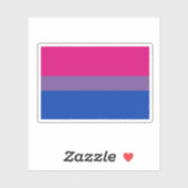 Bisexual Pride Flag Aufkleber (Blatt)