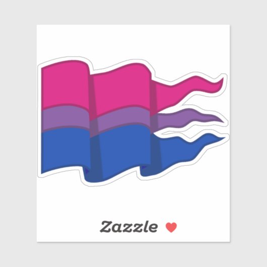 Bisexual Pride Flag Aufkleber (Blatt)