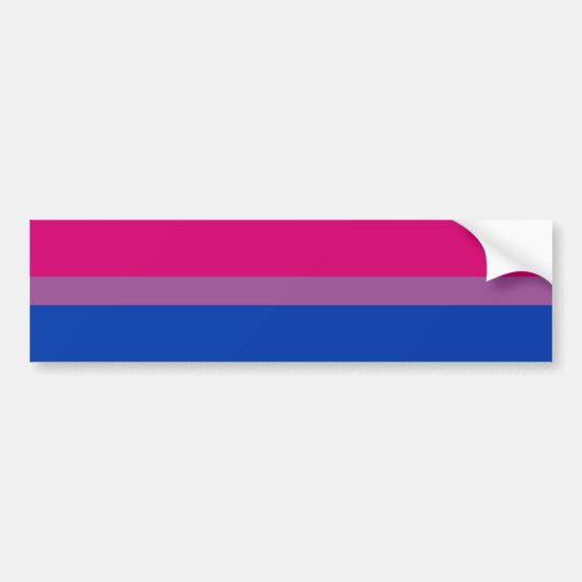 Bisexual Pride Flag Autoaufkleber (Vorne)