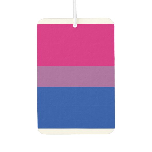 Bisexual Pride Flag Autolufterfrischer (Vorderseite)