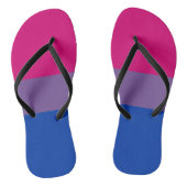 Bisexual Pride Flag Badesandalen (Fußbett)