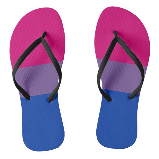 Bisexual Pride Flag Badesandalen (Fußbett)