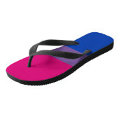 Bisexual Pride Flag Badesandalen (Schrägansicht)