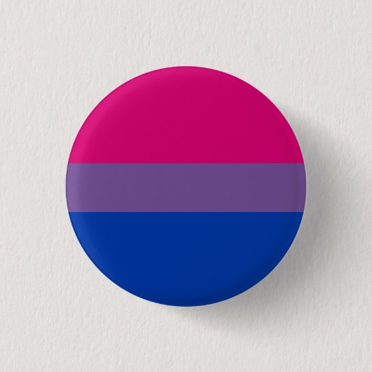 Bisexual Pride Flag Button (Vorderseite)
