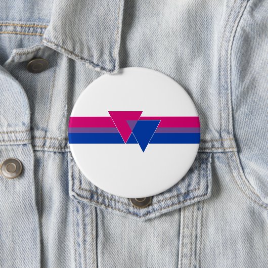 Bisexual Pride Flag Button (Beispiel)