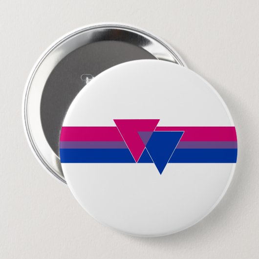Bisexual Pride Flag Button (Vorne & Hinten)