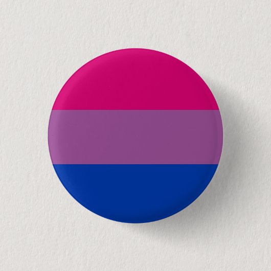 Bisexual Pride Flag Button (Vorderseite)