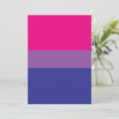 Bisexual Pride Flag Einladung (Stehend Vorderseite)