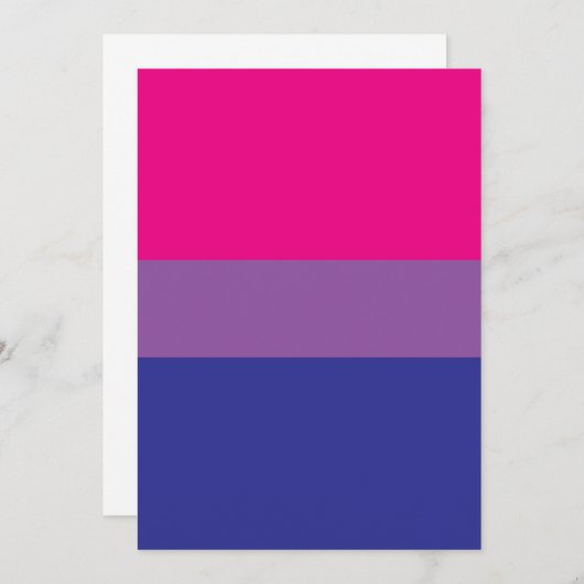 Bisexual Pride Flag Einladung (Vorne/Hinten)