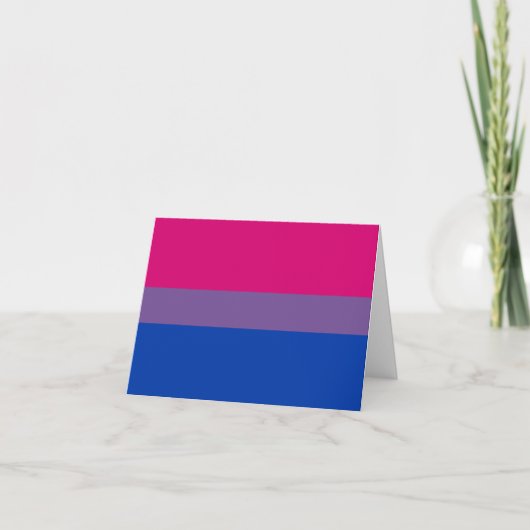 Bisexual Pride Flag Feiertagskarte (Vorderseite)