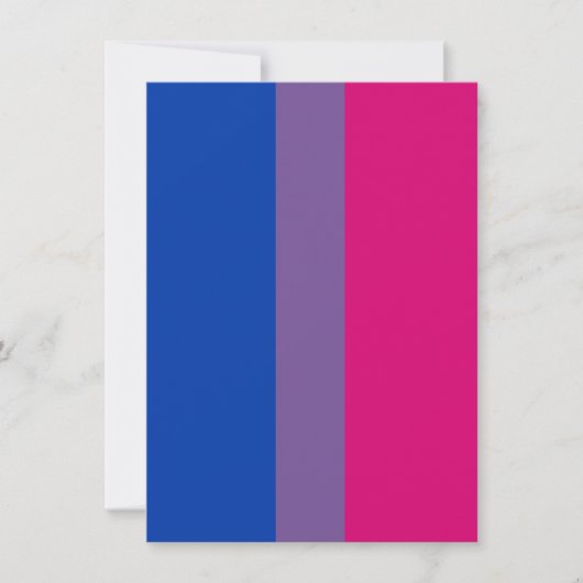Bisexual Pride Flag Feiertagskarte (Vorderseite)
