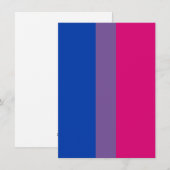 Bisexual Pride Flag Feiertagskarte (Vorne/Hinten)