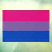 Bisexual Pride Flag Fensteraufkleber (Blatt 3)