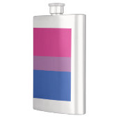 Bisexual Pride Flag Flachmann (Links)
