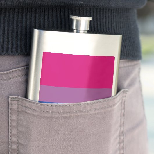 Bisexual Pride Flag Flachmann (Beispiel)