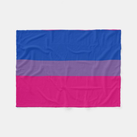 Bisexual Pride Flag Fleecedecke (Vorderseite (Horizontal))