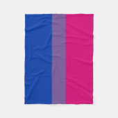 Bisexual Pride Flag Fleecedecke (Vorderseite)