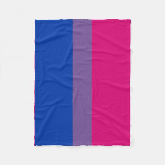 Bisexual Pride Flag Fleecedecke (Vorderseite)