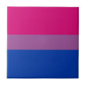Bisexual Pride Flag Fliese (Vorderseite)