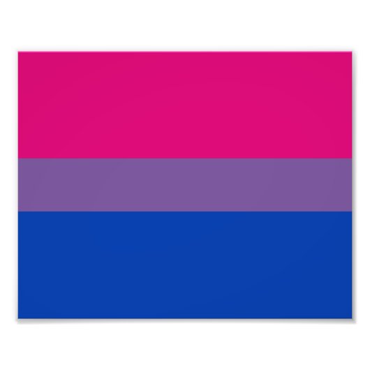 Bisexual Pride Flag Fotodruck (Vorne)