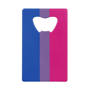 Bisexual Pride Flag Geldbeutel Flaschenöffner
