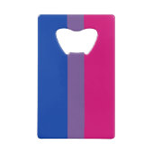 Bisexual Pride Flag Geldbeutel Flaschenöffner (Rückseite)