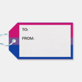 Bisexual Pride Flag Geschenkanhänger (Rückseite Horizontal)