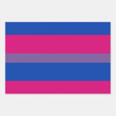 Bisexual Pride Flag Geschenkpapier Set (Vorderseite)