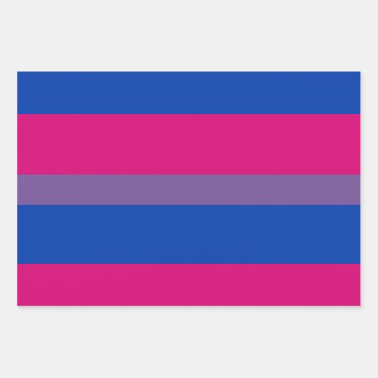 Bisexual Pride Flag Geschenkpapier Set (Vorderseite)