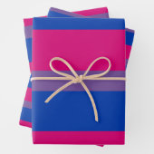 Bisexual Pride Flag Geschenkpapier Set (Beispiel)