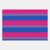 Bisexual Pride Flag Geschenkpapier Set (Vorderseite 3)