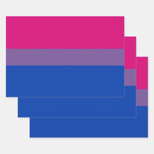 Bisexual Pride Flag Geschenkpapier Set (Set)