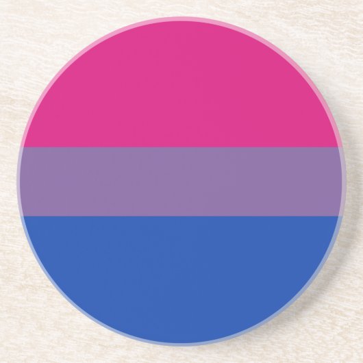Bisexual Pride Flag Getränkeuntersetzer (Vorne)